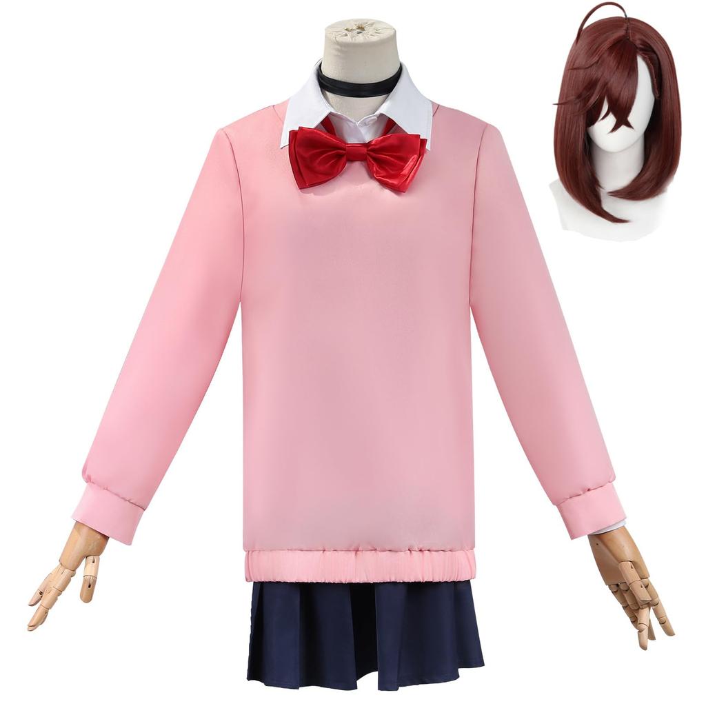 COSSA Momo Ken and Aira Shiratori Cosplay Costume with Perfect for and School Festivals Momo Ayase Size Ayase, Takakura, Wig, Halloween, Christmas,