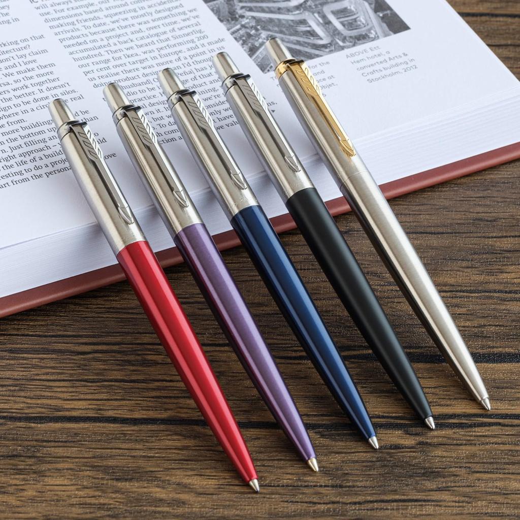 PARKER Jotter Ballpoint Black Medium Gift Box Official 1953346 Pen, CT, Nib, Oil-Based Ink, Included, Import,