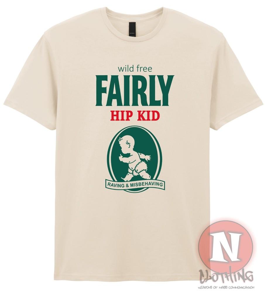 Fairly Hip Kid TShirt Wild Free Early 90s Rave Dance Music Edm Organic Heavy S