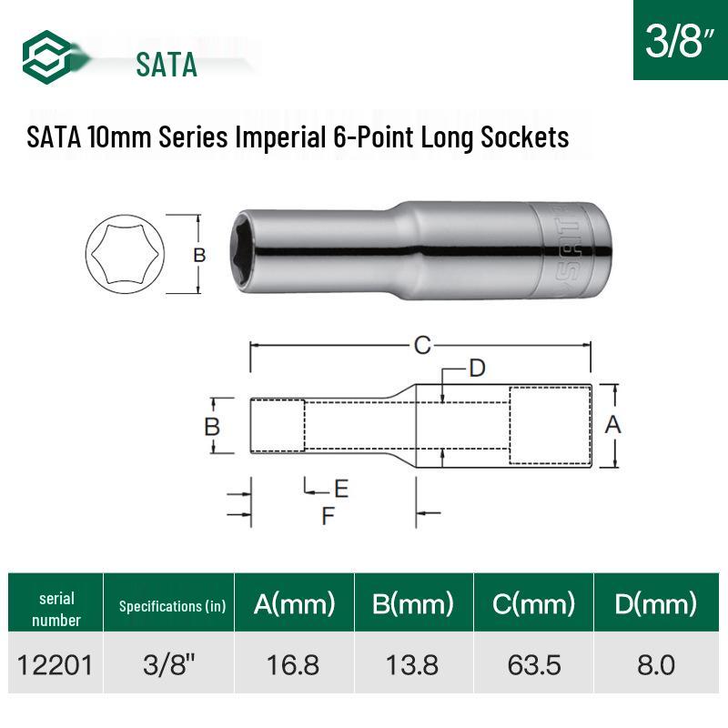 

Zhongfei 3/8 Drive 10mm Hex Socket Wrench