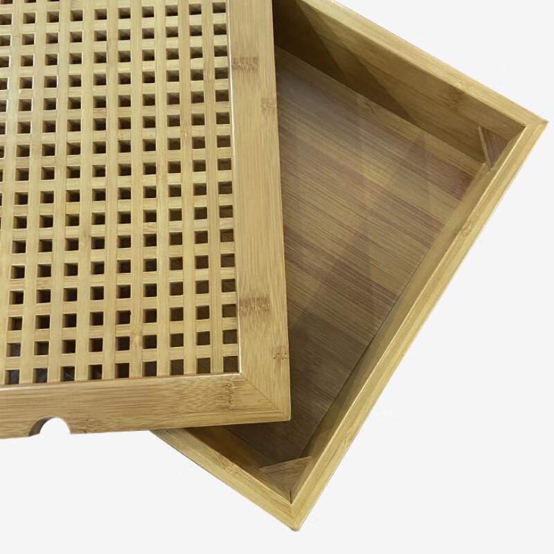Bamboo Tea Tray with Water Storage
