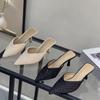 Mode Kristall Spitzschuh High Heels Damen Slipper Sexy Mules Schuhe Neue Sandalen 2025 Trend Kleid Party Sommer Slingback Damen Pumps