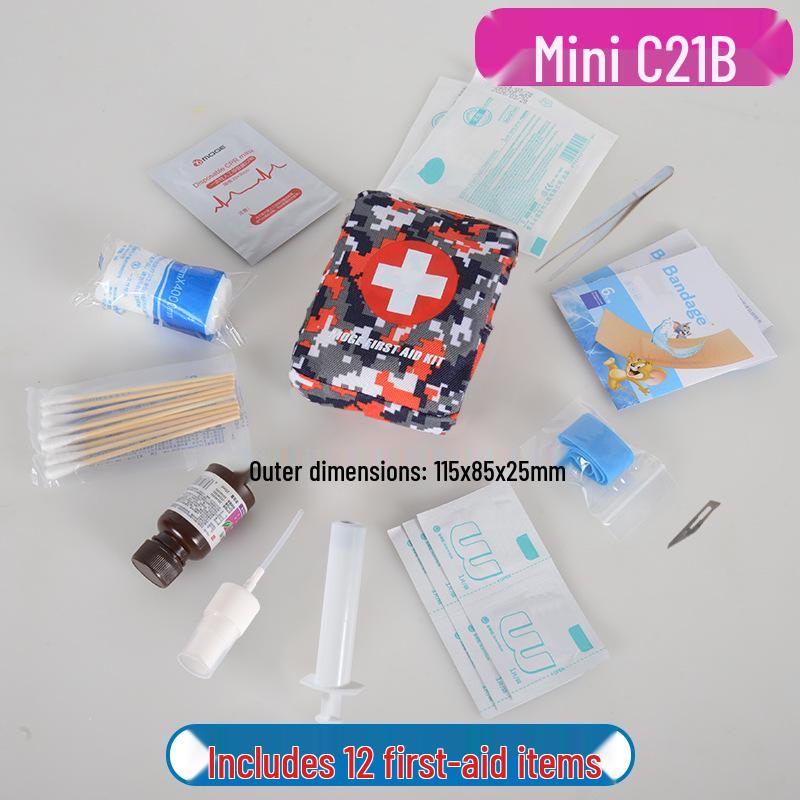 

Портативна міні-аптечка для подорожей, дому, автомобіля та надзвичайних ситуацій на природі