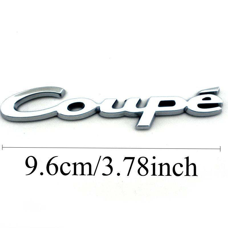 3D Auto Fender Tail Trunk Coupe Emblem Badge Decal Car Sticker