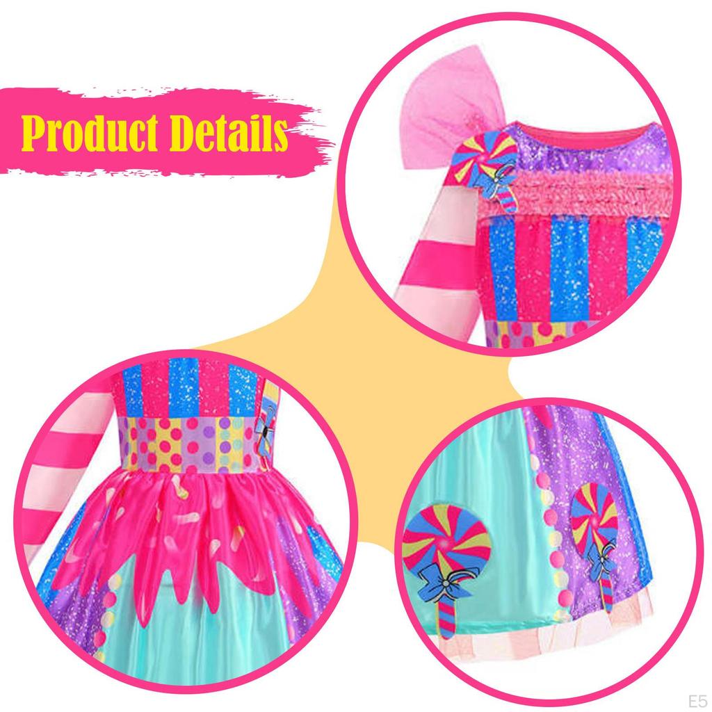 Crew Neck Dress for Masquerade Party Birthday Pretend Play