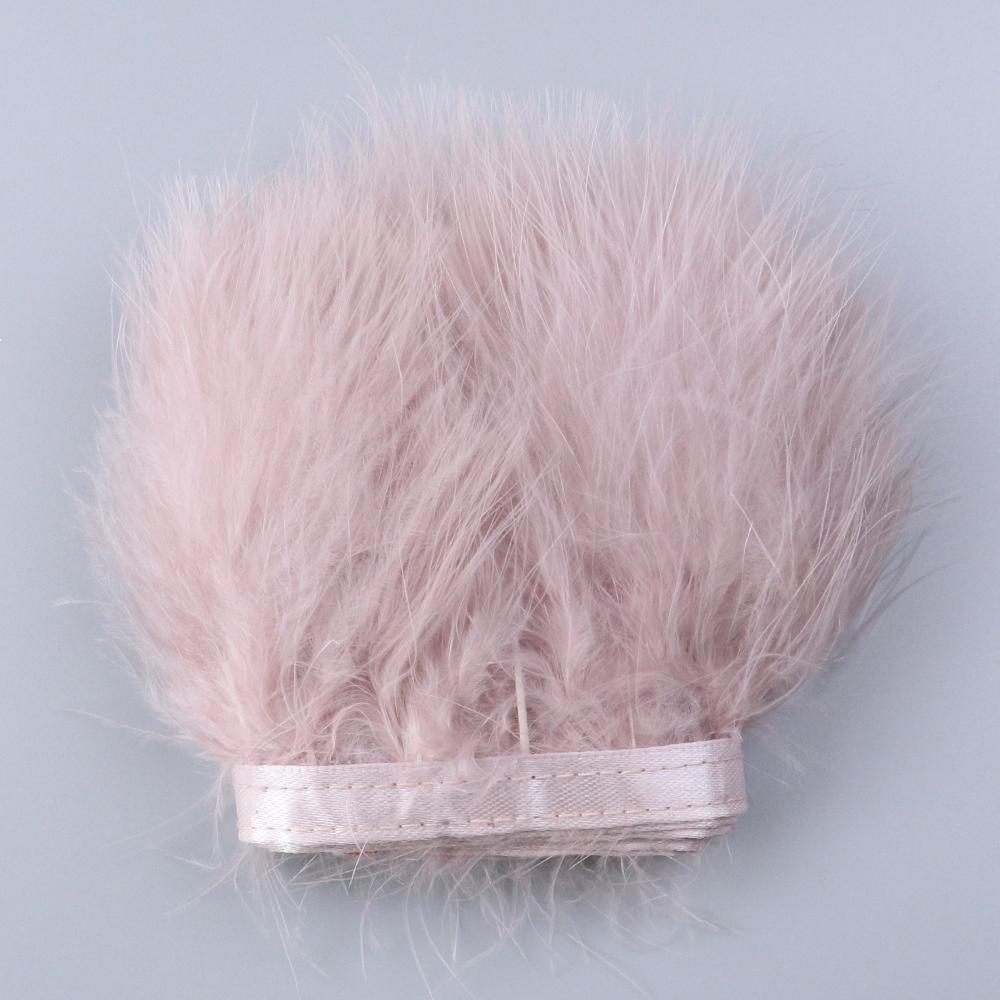 1Meters Furry Turkey Feathers Trim Ribbon White Natural Plumes For Traditional Holiday Dress Sewing Plumas Accessories