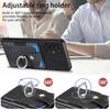 D2 for Honor 200 5G Case Elastic Card Holder Ring Kickstand Leather+TPU Phone Cover