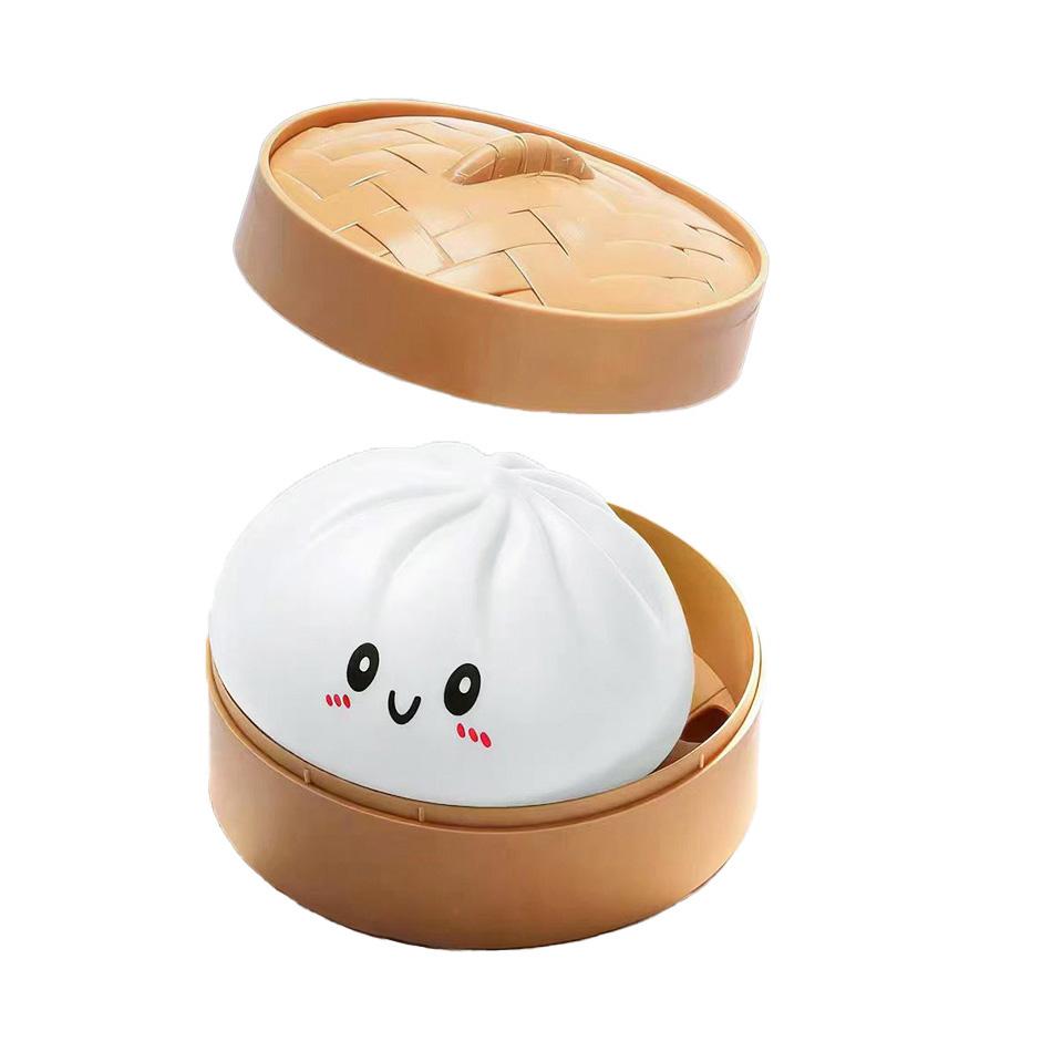 Glitter Dumpling Squishies Toy Bun Baozi Dumpling Mystery Box Colorful Food Squishy Sensory Fidget Toy Anti Stress Squeeze Balls