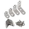 Stainless Steel Corner Brace Set L Shaped Brackets Heavy Duty Corner Brackets Simple Install for Secure Wood Joining