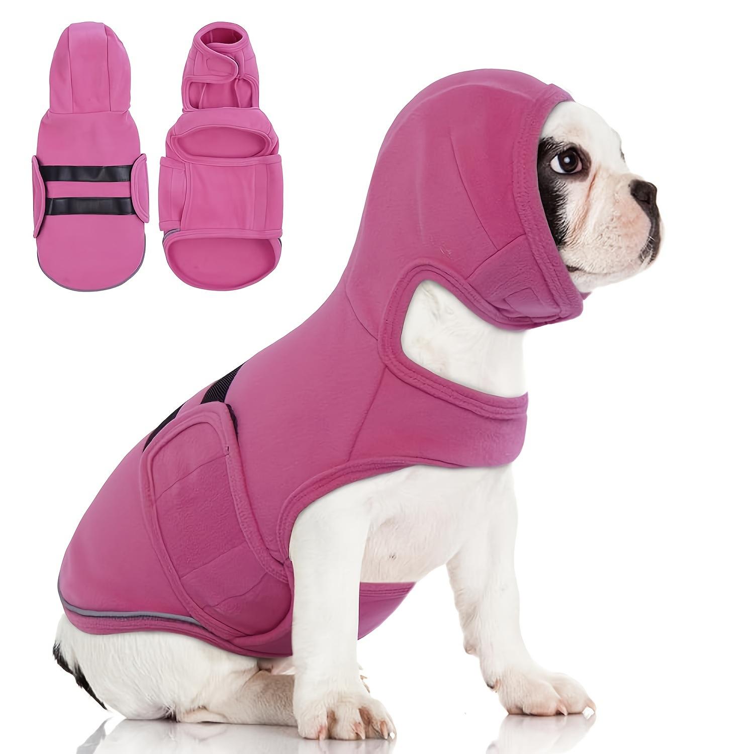 

Pet Dog Emotional Soothing Clothing Hood Upgraded Two-in-one Dual-purpose Dog Anti-anxiety Jacket XS розовый