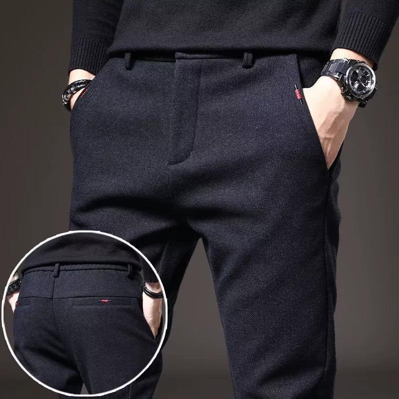 Men's Casual Long Pants, Men's Spring and Autumn Styles, Loose Straight Leg Slim Fit, Small Leg Trousers, Spring and Autumn