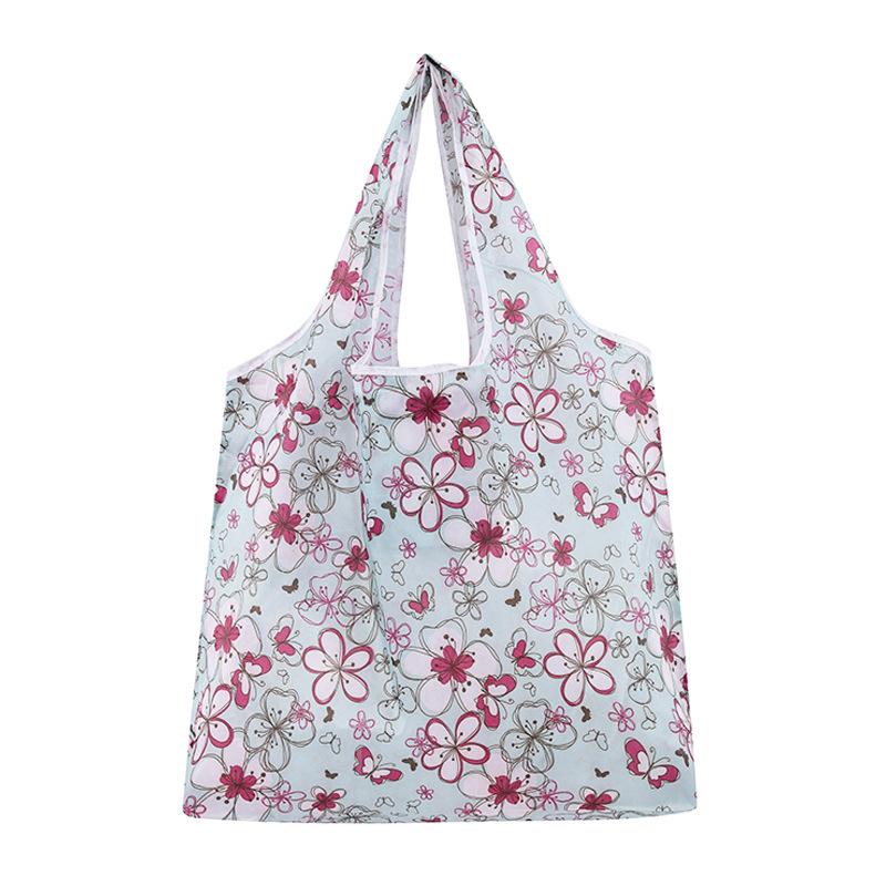 Reusable Shopping Bags Women Foldable Tote Bag Portable Cloth Eco Grocery Bag Folding Large Capacity Fruit Vegetable Handbags