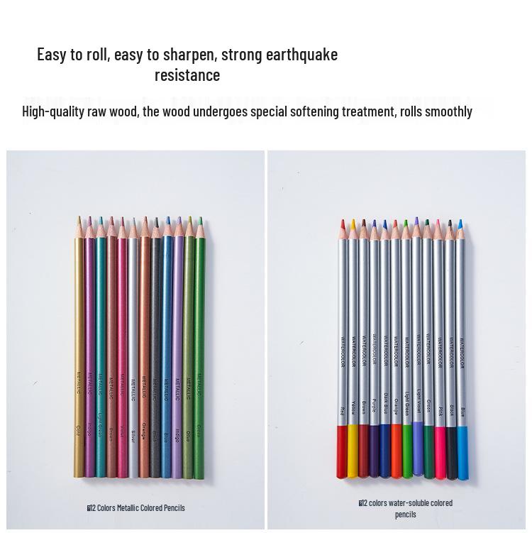 79-Piece Cross-Border Colored Pencil and Sketching Set with Storage Bag