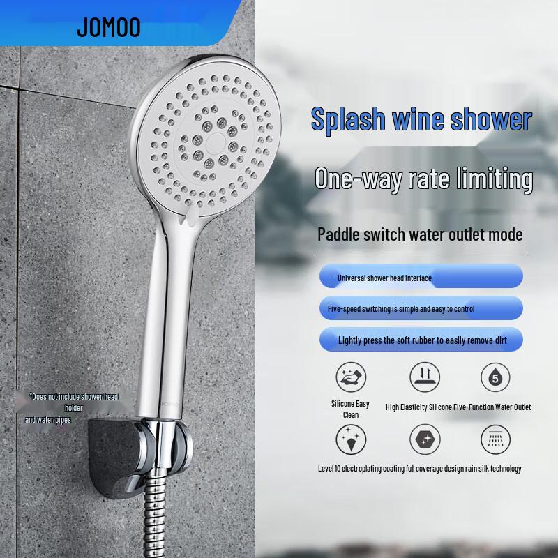 JOMOO Pressurized 5-Function Handheld Shower Head