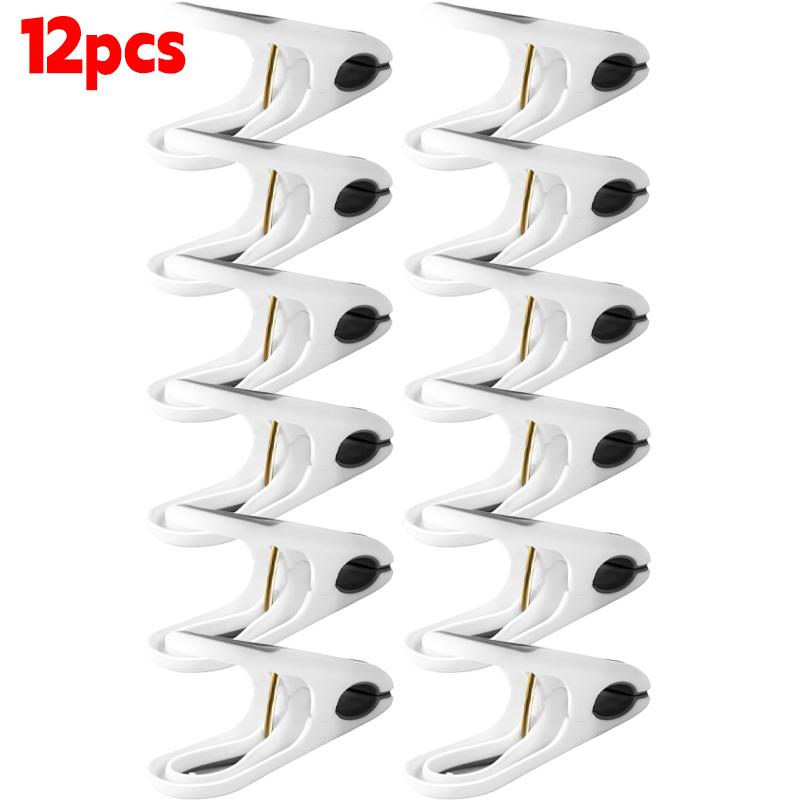 3/30pcs Plastic Clothes Pins Non-slip Anti-Rust Springs Heavy Duty Windproof Clothespins Household Bedroom Towel Peg Clamps