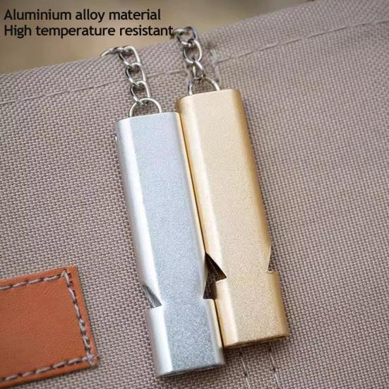Gwizdki Awaryjne Zewnętrzne z Brelokiem Wytrzymały Stop Aluminium Kemping Wędrówki Polowanie Survival Sport Trening Zwierząt Gwizdek z Brelokiem