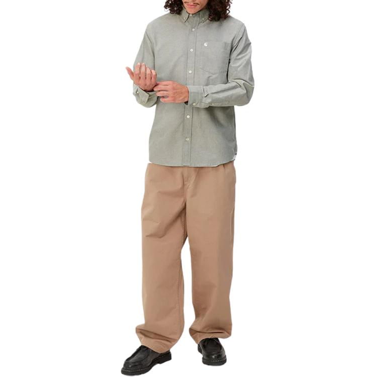 Carhartt WIP Solid Logo Long Sleeve Shirt Men Shirts I030799-0SJ-XX