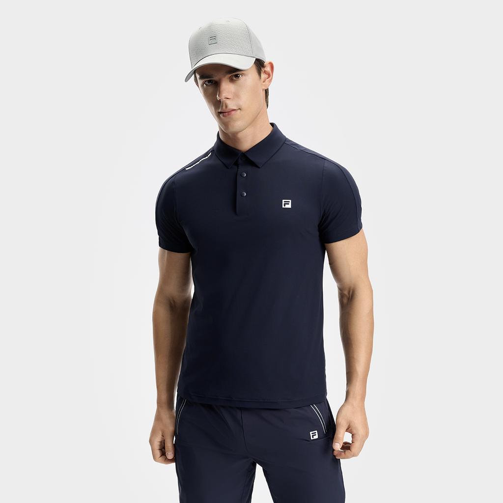 New FILA Fitness Polo Shirt Men's RD Royal Blue A11M431110FNV