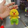 Cute Handmade Crochet Animal Charming Bag Pendant Handwoven Animal Keychain Car Key Holder Gifts Backpack Decor