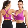 Adjustable Front Zip Shockproof Wire-Free Yoga Sports Bra