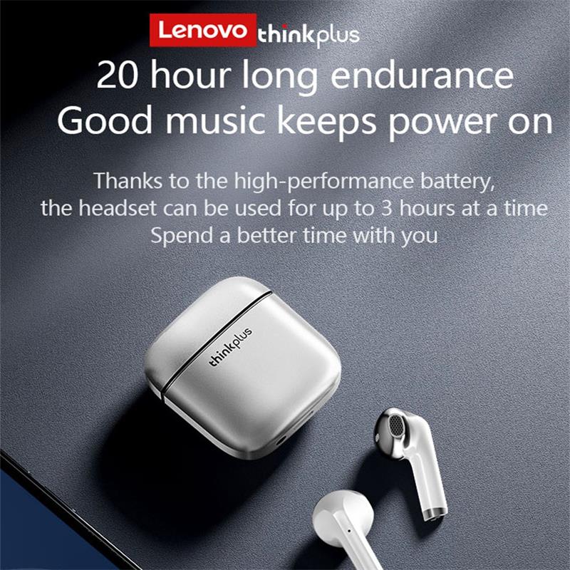 Neue Lenovo XT99 Wireless Bluetooth 5.2 Kopfhörer Metallstruktur TWS Musikspiel Dual Mode Ohrhörer mit Dual HD Mikrofon
