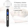Multi functional massage stick LCD display timing vibrator silicone material 10 frequency 4-speed waterproof charging model
