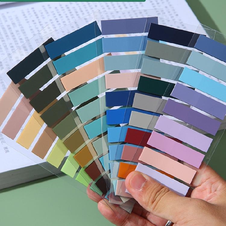 Sticky Notes Colourful Index Tabs Translucence Sticky Pad Aesthetic Page Markers Index Sticker for Office