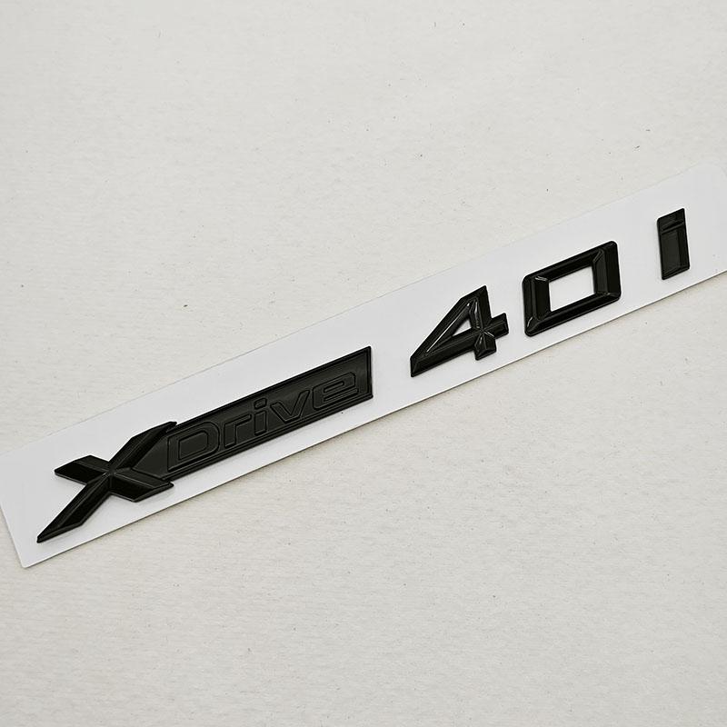 3D ABS Car Letters Logo XDrive 40i 40d Rear Trunk Badge Side Fender Emblem Decals For BMW X3 X4 X5 X6 X7 Exterior Accessories