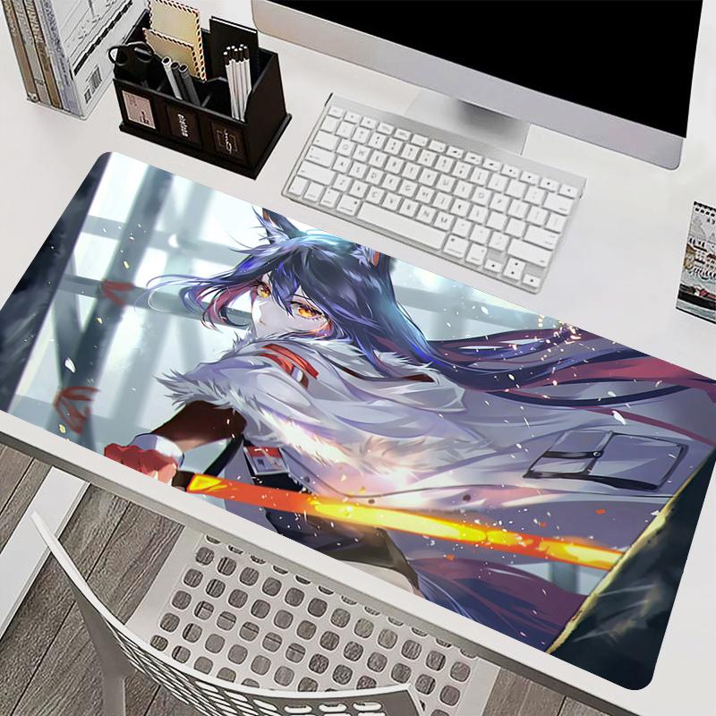 900x400 Mouse Pad Office PC Anime Arknights Texas Gaming Accessories Keyboard Mousepad Laptop Extended Desk Mat XXL Carpet