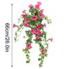 Hanging Basket Artificial Silk Morning Glory Flower Vine Home Decor Hot
