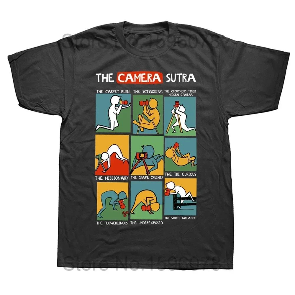 

The Camera Sutra Funny Photographer Poses shoot raw T Shirts Photography Cotton Streetwear Short Sleeve Birthday Gifts Tshirt 4XL