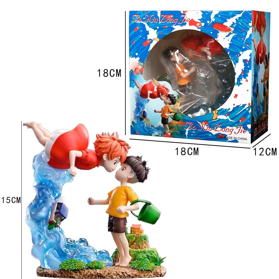 Ponyo On The Cliff Figure Ponyo Sou Sky Seagal Figure Pvc Statue Anime Action Figurine Model Doll Collection Toy Birthday Gift