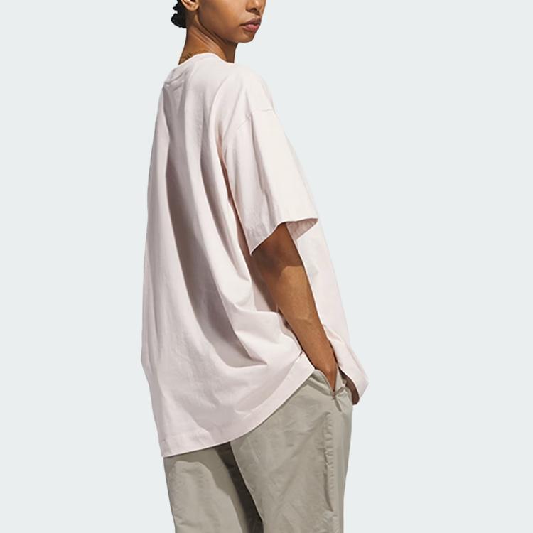 Adidas Basketball Comfortable Soft Short Sleeve T-Shirt Unisex Tops Light-Purple JD6129