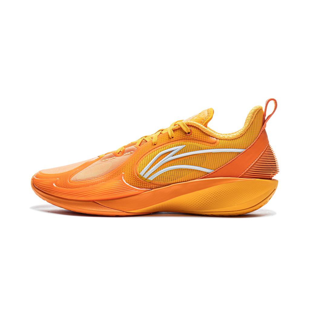 New LiNing Speed Ling 2 Cushioning, Wear Resistant Low Top Basketball Shoes Men's Sun Orange Medium Yellow ABPV003-3