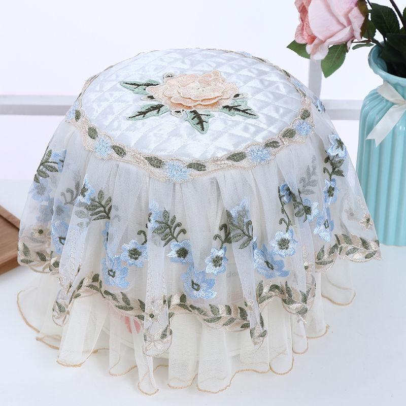 Kulatý pastorační kryt na rýžovar Kryt na ručník na rýžovar Kryt na ručník na elektrický sporák Multifunkční kryt na ručník Krajka na elektrický spotřebič Prachový kryt