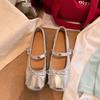 French Ballet Bow Single Shoes Women's Skirt 2025 Summer New Fairy Style Soft Flat Mary Jane Shoes