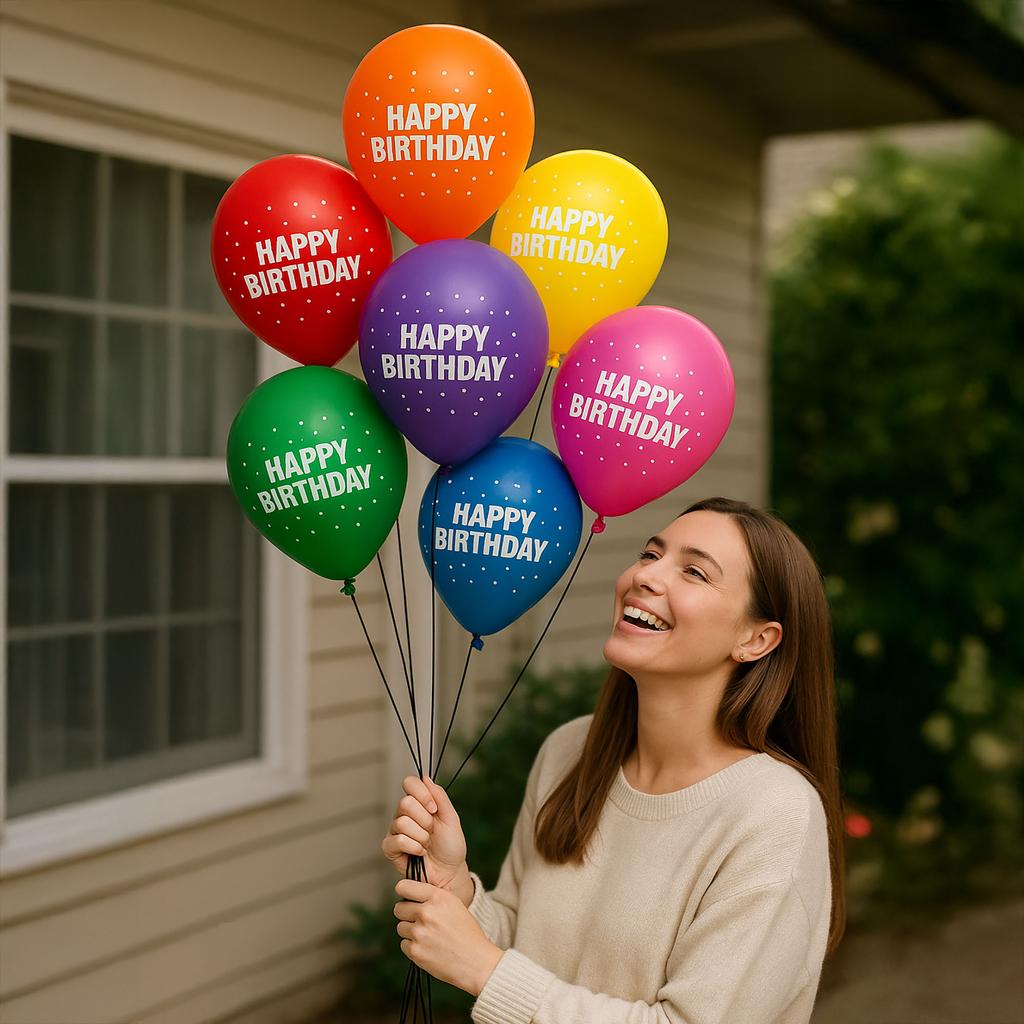 Bc Kolorowe Balony Lateksowe Urodzinowe Na Hel Powietrze Zestaw Na Imprezę 25X