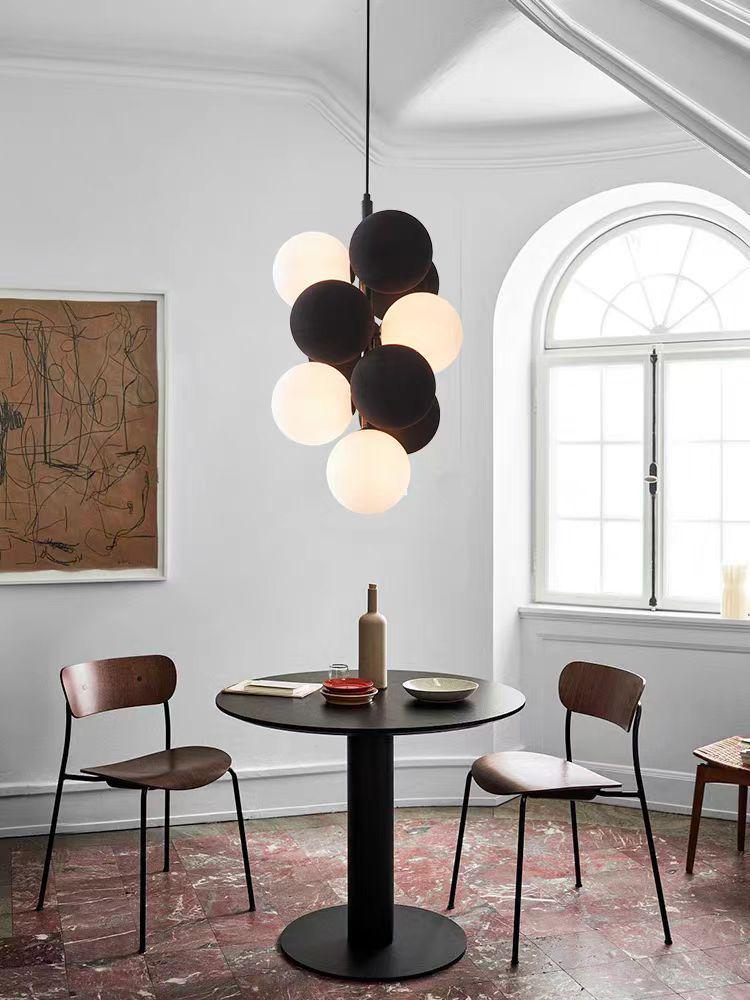 Wabi-Sabi Nordic Luxury Velvet Chandelier for Villa, Living Room, Bar, or Bedroom