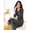 Pleated Waist Skirt Autumn New Air Layer Korean Version Slim Hooded Dress for Women