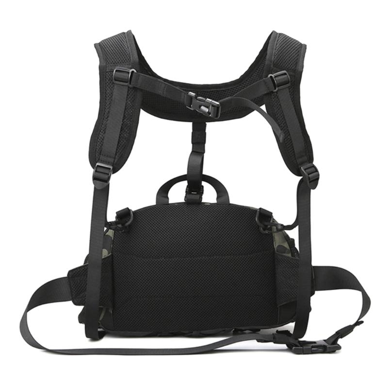 Fishing Tackle Backpack Double Shoulder Pack Splashproof Fishing Waist Bag for Men Large Capacity Backpack