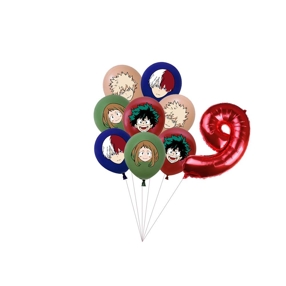 My Hero Academia Feste di Compleanno a Tema Decorazioni Set Palloncini Stoviglie Tovaglie Topper per Torta Articoli per Feste Baby Shower