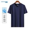 Jeanswest Men's Ice Silk V-Neck Quick-Dry T-Shirt