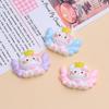 24/120PCS Cute Wings Meow Cartoon Handmade DIY Accessories Cream Glue Resin Small Accessories Hole Shoe Buckle Material
