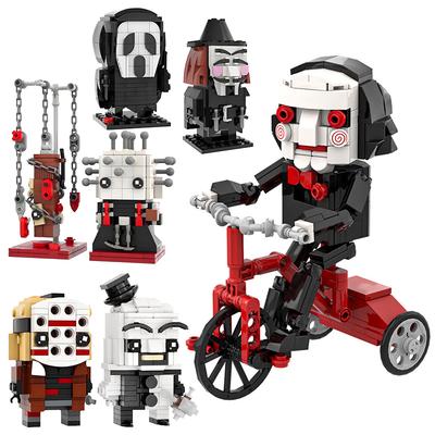 MOC Figurines de Film d'Horreur Ghostbusters Alien Saw Blocs de Construction Compatibles Jouets Pour Adultes Cadeaux Enfants