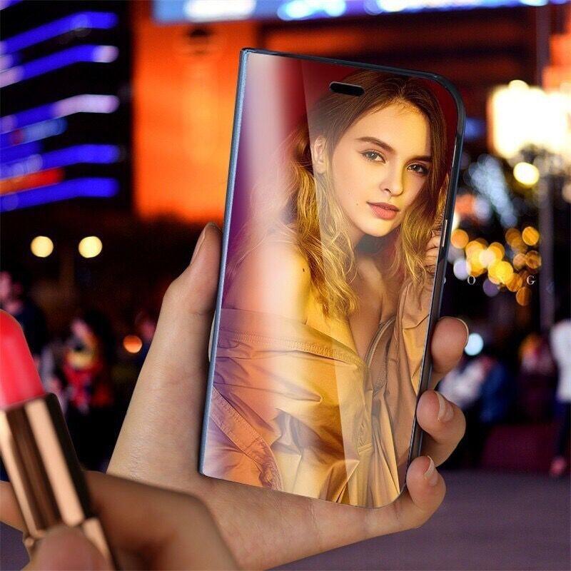 Luxury Mirror Flip Stand Phone Case For Xiaomi Redmi 14C 12C 9C 9A Armor Funda For Xiaomi Redmi 13C 10C 10A 10 Carcasa Cover