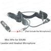 TA4F 4Pin Mini XLR To 3Pin Male XLR Adapter for Shure Condenser Lavalier Microphone Phantom Power 48V Connector Connect To Mixer