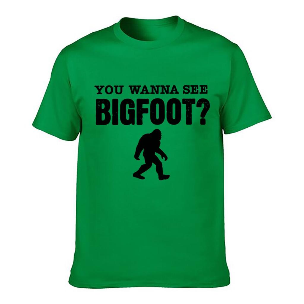 You Wanna See Bigfoot Sasquatch Silhouette Funny Question Unisex Summer TShirt Top