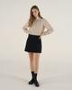 Sisterhood Tweed A-Line Mini Skirt - Black