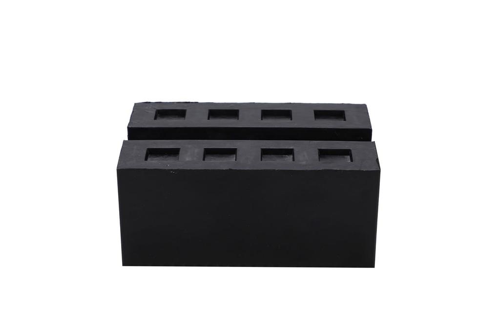 Kanoan Lift Rubber Jack Set of 80mm Rubber Blocks for Tire Change Grooved Lift Rubber Support Rubber Rubber Cushion Blocks, Pads, 4, Lift-Up,