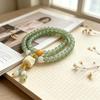 New Chinese Style Lion Dance Double Layer Stacked Beaded Bracelet Women Simple Cool Clear Sense Bracelet High Appearance Ancient Style Hand Jewelry
